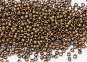 Бисер Япония круглый 15/0 10 г 0221F бронза, матовый