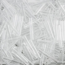 Бисер Чехия BUGLES 351- 12001 15 мм 50 г 00050 прозрачный