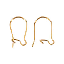 " Zlatka" Швензы для бисера DC- 074/ 10 15 мм 10 шт №01 под золото