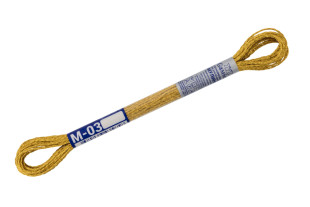 Нитки для вышивания " Gamma" мулине SM металлик 100% полиэстер 8 м М- 03 золото