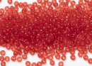 Бисер Чехия круглый 06/0 50г 90050h прозрачный алый квадратное отверстие
